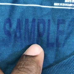 Eddie Bauer Shirt Mens Medium Meridian Blue Pocket Tee Tagless Sample Cotton