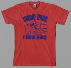 Super Mario Bros T Shirt 1983 plumbing video game nintendo nes arcade retro gift
