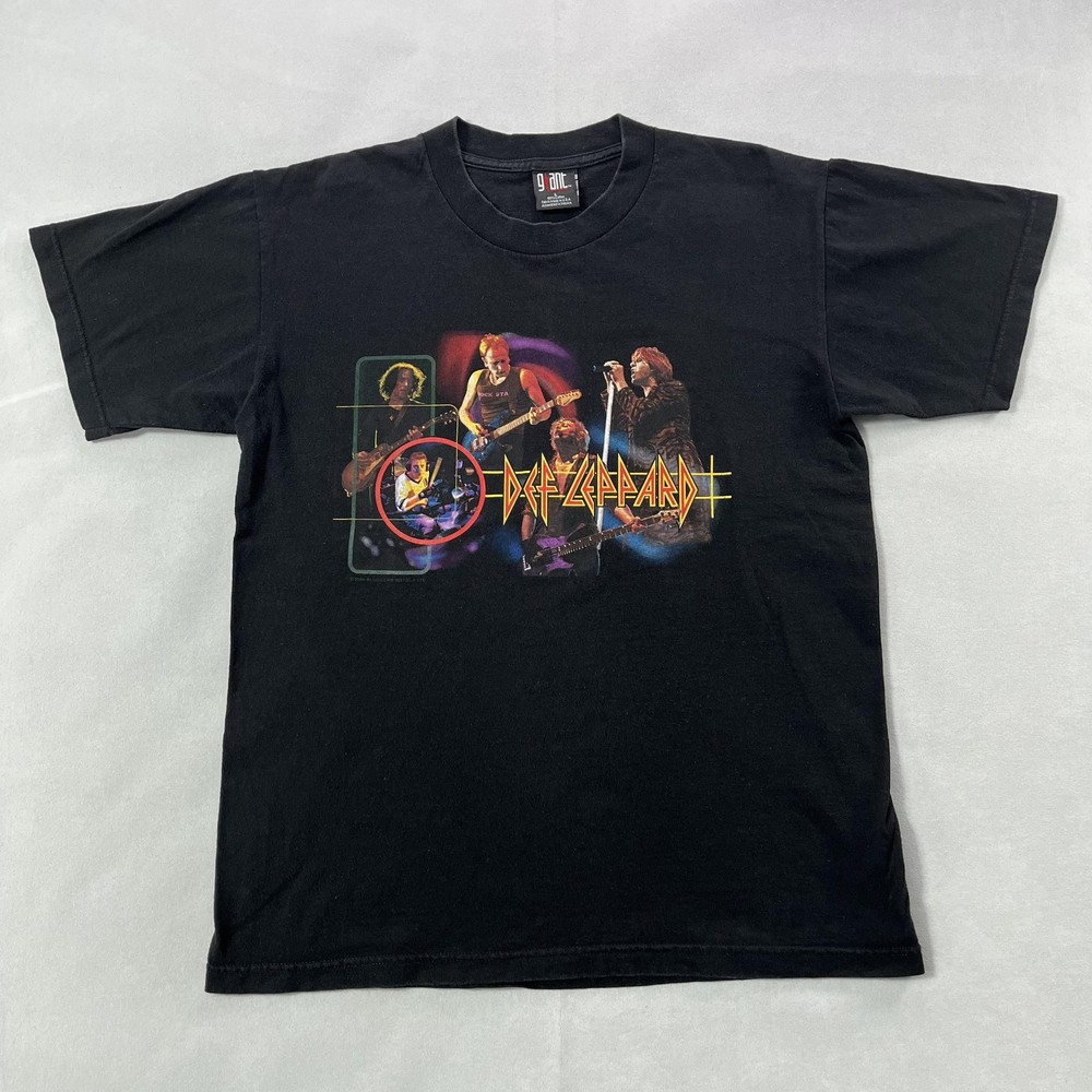 Vintage Def Leppard Shirt Mens Large Black Euphoria 2000 Tour Rock Band 2000s