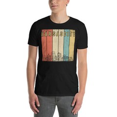 Retro 1970’s Style Kansas City Skyline T-Shirt, Kansas City, Retro 1970’s,