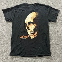 Evil Dead 2 T-Shirt Mens Size M Black Dead By Dawn Horror Movie Skull Graphic