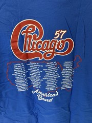 Chicago Men’s America’s Band Graphic Print Crew Neck Tee XL Blue