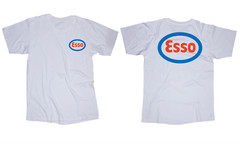 Esso oil gas petrol Logo White T-Shirt