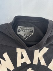Baseball Swag Wake and Rake Black & White Boys T-Shirt Size X Large