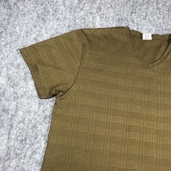 Stacy Adams Shirt Mens 3XLT Green Textured V Neck Short Sleeve Big Tall Knit