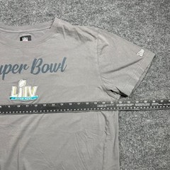 NFL Team Apparel New Era Super Bowl LIV T Shirt Mens L Gray Football Graphic