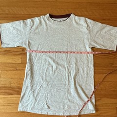 Vintage single stitch T-Shirt belton stacked collar Cotton made in USA L