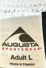 Augusta T-Shirt Men’s UK Size L Blue Retro USA Sports V-Neck Short Sleeve