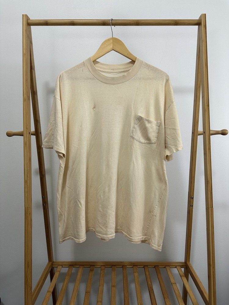 VTG Enjoy The High Price Spread Butter Thin Worn Boxy Flowy Pocket T-Shirt 2XL