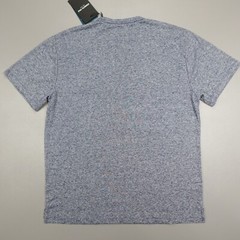 Kenneth Cole The Linen Knit Crew Neck Shirt S/S Lightweight Stretch Navy