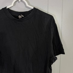 ASOS T-Shirt Mens M Black Solid Crew Neck Short Sleeve Cotton Basic Tee