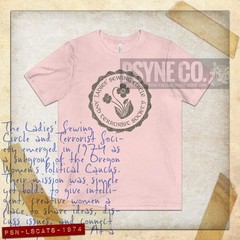 Ladies Sewing Circle and Terrorist Society 1974 Vintage Men’s T-Shirt