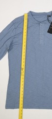 American Tall Shirt Mens LT Blue Lightweight Long Sleeve Henley T-Shirt Tee Tall
