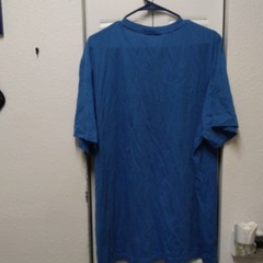Lacoste Sport Blue Graphic Logo Crew Neck Short Sleeve Lightweight T-Shirt Sz 9
