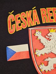Vtg 90s Lee Total Cotton Czech Republic T-Shirt L Made in USA Excellent