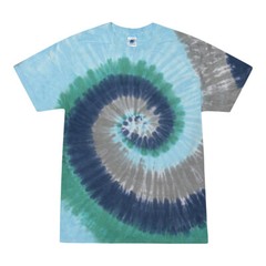 Tie Dye T-Shirts Multi-Color Adult XXX-Large 100% Cotton Colortone