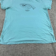 Patagonia Cardiff Surf Shirt Mens Large Blue Graphic Short Sleeve Slim Fit USA