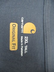 CARHARTT SOILD DENIM BLUE POCKET WORK T-SHIRT 2XL TALL – F1422