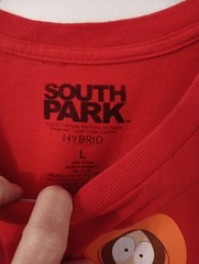 South Park T-Shirt Red Mens L Small Pinhole as shown in picture Pre-owned