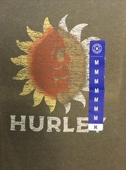 NEW Hurley T Shirt Mens Medium Y2K Surfer Gothic Skater Cyber Grunge Skull