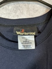 Workrite FR Flame Resistant T-Shirt Mens large Black Protection Workwear Tee