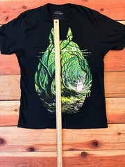 My Neighbor Totoro T Shirt Mens M Black Studio Ghibli Anime Forest Graphic Tee