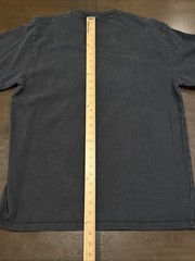 Brandy Melville John Galt Brooklyn Oversized Tee Large – Black & Red Sewn On