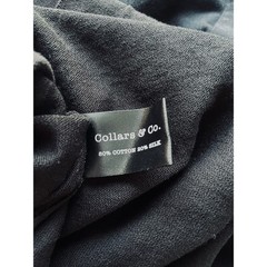 Collars and Co Lucca Cotton and Silk Tee Shirt Black Size 3XL NEW