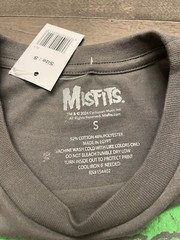 Misfits – Death Comes RIpping Vtg-Stlye T-Shirt – Men’s Punk Rock Shirt Gray