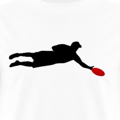 Ultimate Frisbee Player Silhouette Men’s T-Shirt