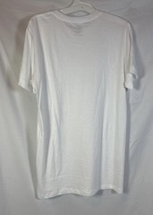 Jockey Men’s White Tee Shirt Size Small (34-36) 100% Cotton Color White