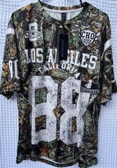 ROMWE T-Shirt Street Life Men’s L 88 Number Branches Camo Short Sleeve Sport NWT