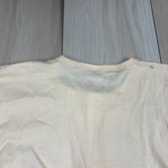 Vintage Champion Dom Savio Athletics Mens Ivory Red Henley Neck T-Shirt Size XL