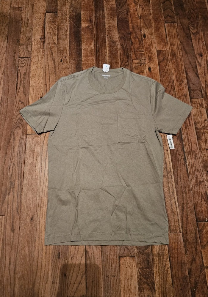 Goodthreads Men’s Green Short Sleeve T-shirt Size Small Minimalist Nwt Basic