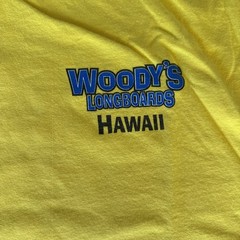 Woody’s Longboards Hawaii Shirt Adult XL Yellow Beach Tropical Outdoor Mens