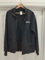 Wagamama Staff Zip Sweatshirt Top Black Fleece Lined Genuine Uniform Size M