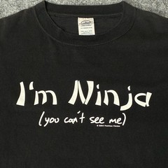 Vintage 2004 Fashion Victim I’m Ninja Graphic T-Shirt