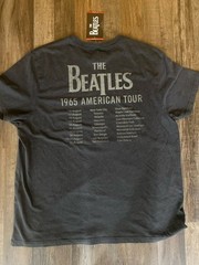 The Beatles 1965 American Tour Black Graphic Print Crew Neck T-Shirt Men’s XL