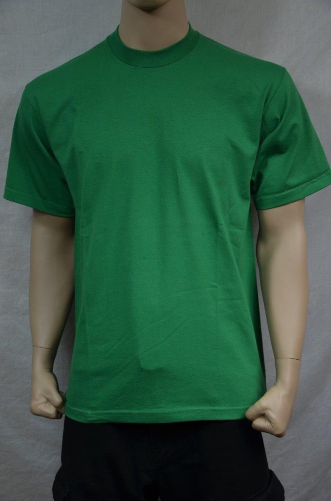 1 NEW PRO5 SUPER HEAVY WEIGHT T-SHIRT KELLY GREEN TEE PLAIN BLANK COTTON S-7XL