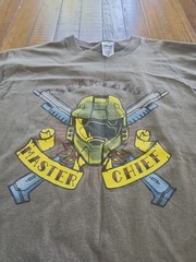 Halo Spartans Master Chief Unisex L Short Sleeve T-Shirt Tattoo Style Graphic