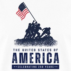 USA Celebrating 250 Years Iwo Jima Men’s T-Shirt
