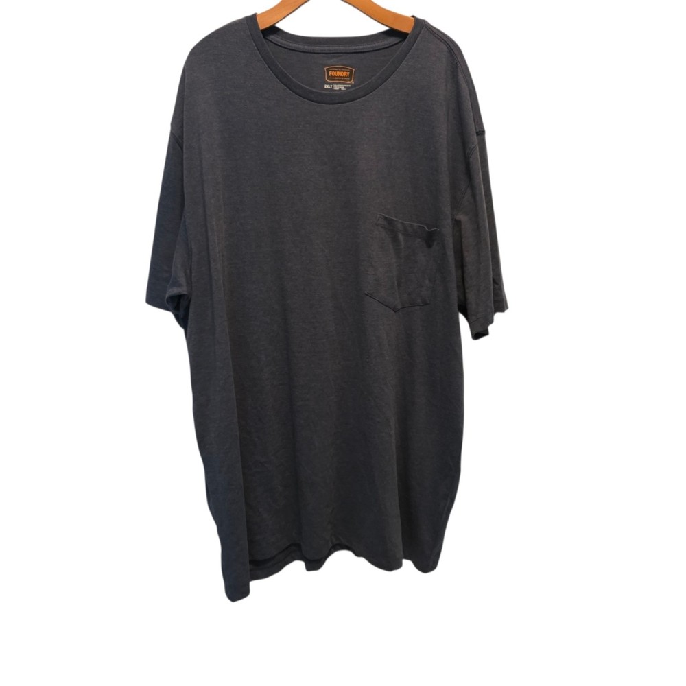 The Foundry Pocket T-Shirt Blue Cotton Poly Big And Tall Mens 2XLT NEW NWOT