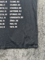 Aerosmith T Shirt Mens Large Black Cut Off Sleeve American Rock Tour Band Music