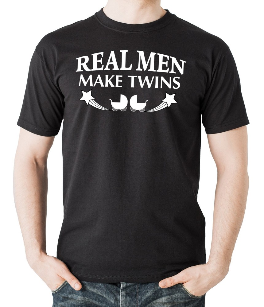 Real Men Make Twins T Shirt Funny Gift For New Father Dad Maternity Father’s Day
