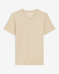 NWT – EXPRESS Men’s 3 Pack Slim Stretch V-Neck Neck T-Shirts Sand Black White S