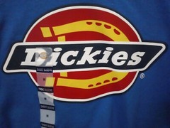 NWT Men’s Size Medium Dickies Logo S/S Blue T-Shirt 100% Cotton