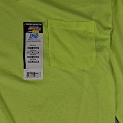 NWT Dickies Fast Dry Shirt Mens M Energy Yellow Long Sleeve OUTDOOR WORK