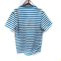 Journal Standard Tshirt Cut and Sew Border Short Sleeve L Blue White /YI Men’s