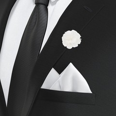 PATIKIL Flower Boutonnieres Pin, 1 Pcs Lapel Pin for Men Camellia Flower for …