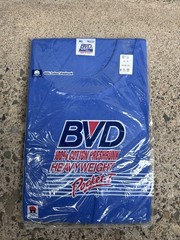 NOS! VTG 90s BVD Blue Pocket Tee BLANK Heavyweight Cotton T Shirt XL – Sealed!